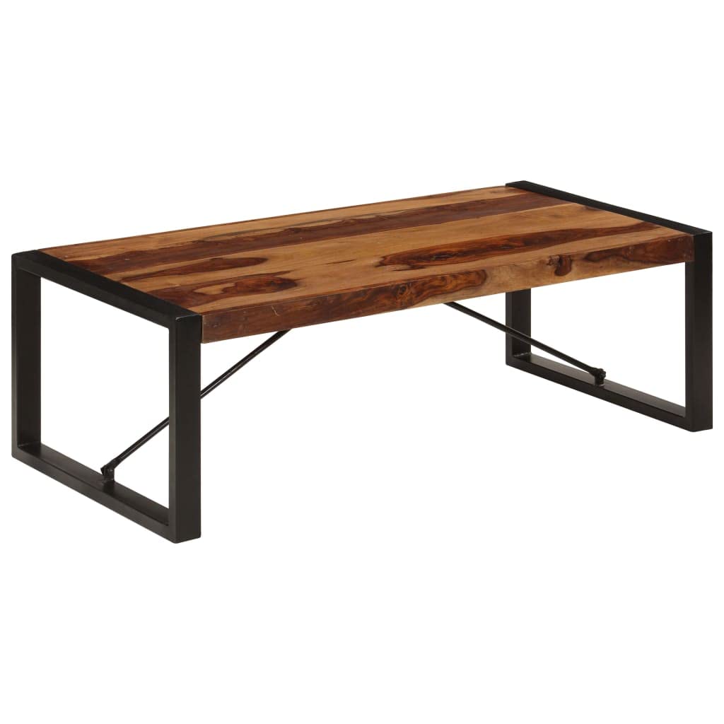 Brown Solid Sheesham Wood Coffee Table X541