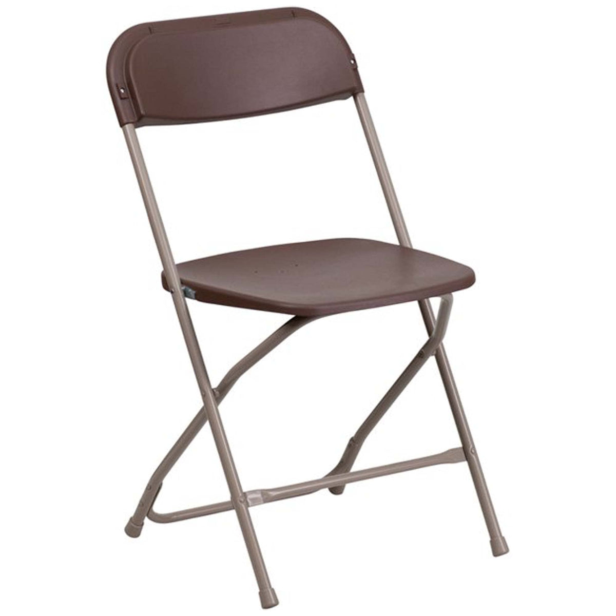 Brown 10pk Stackable Folding Chairs Y672