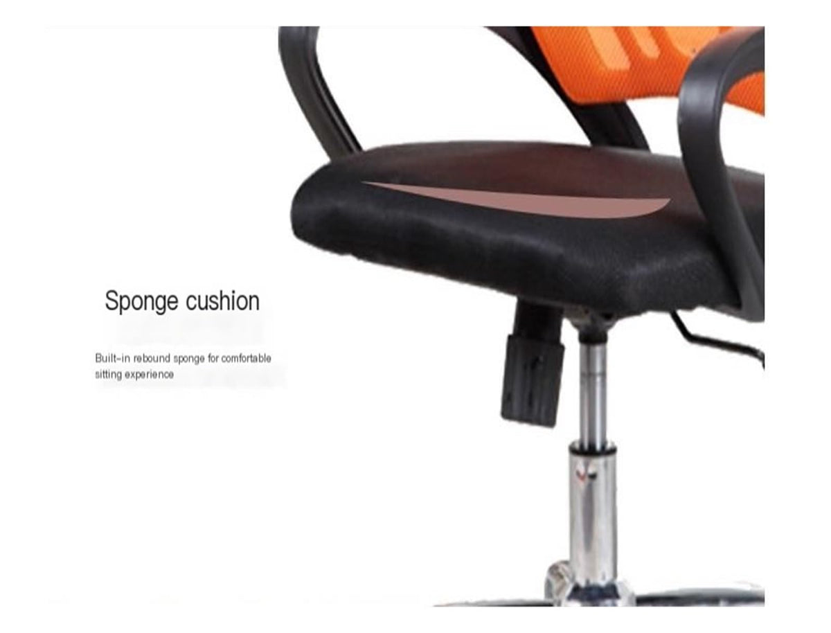 Black Orange Mesh Ergonomic Swivel Office Chair Z860