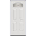 Brilliant White Right Hand Prehung Inswing Entry Door 36" x 80" Y420494