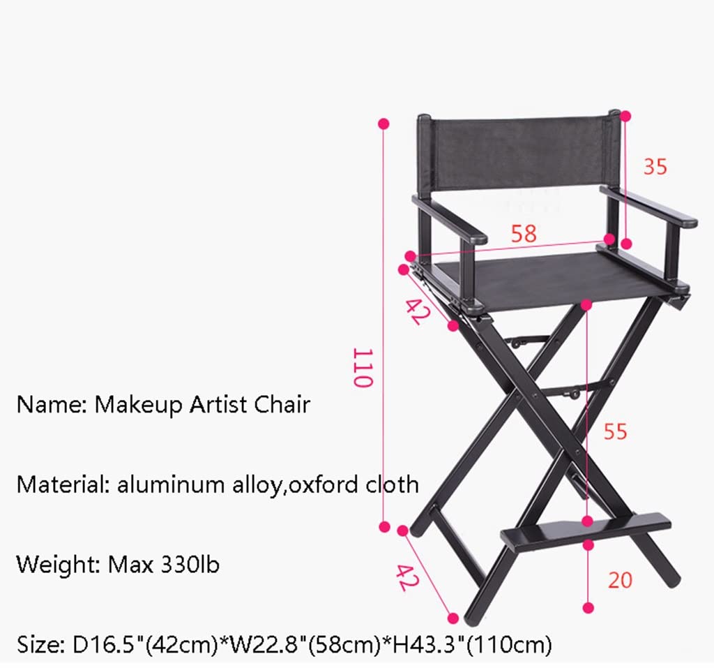 Portable Aluminum Folding Makeup Chair A71557