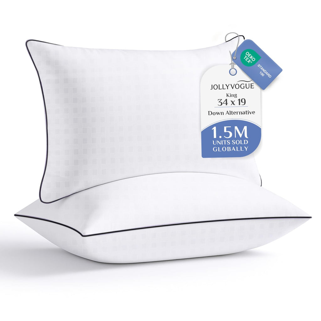 King Size Down Alternative Microfiber Pillows Set of 2 J17295