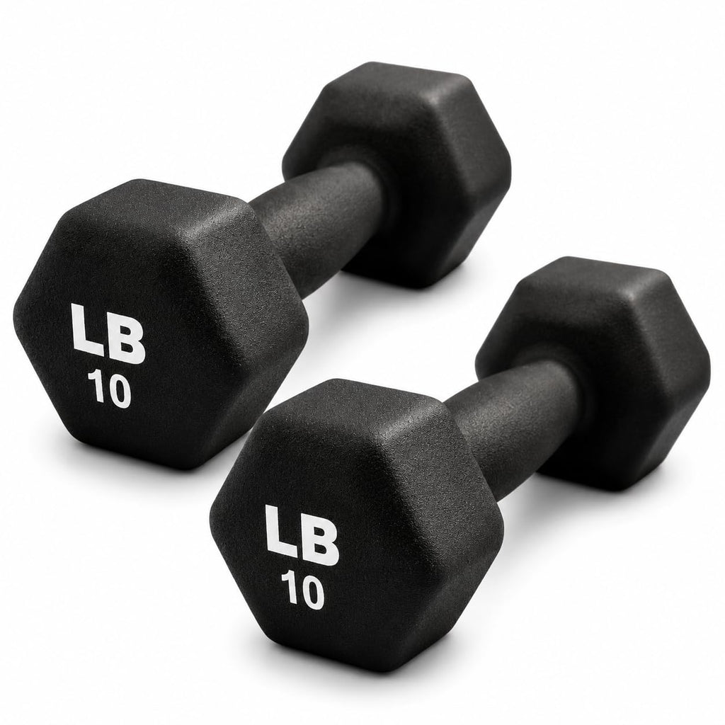 Neoprene Hexagon Dumbbells with Cast Ergo Handle G87767