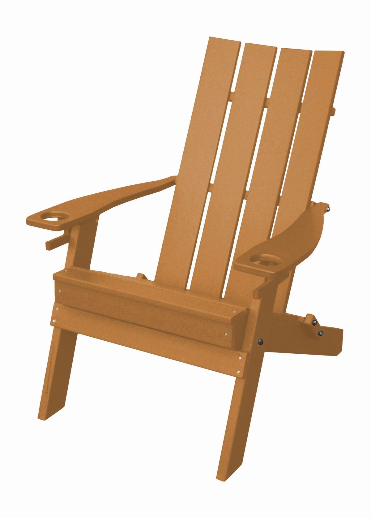 Folding Poly Adirondack Chair with Integrated Cupholders M101664