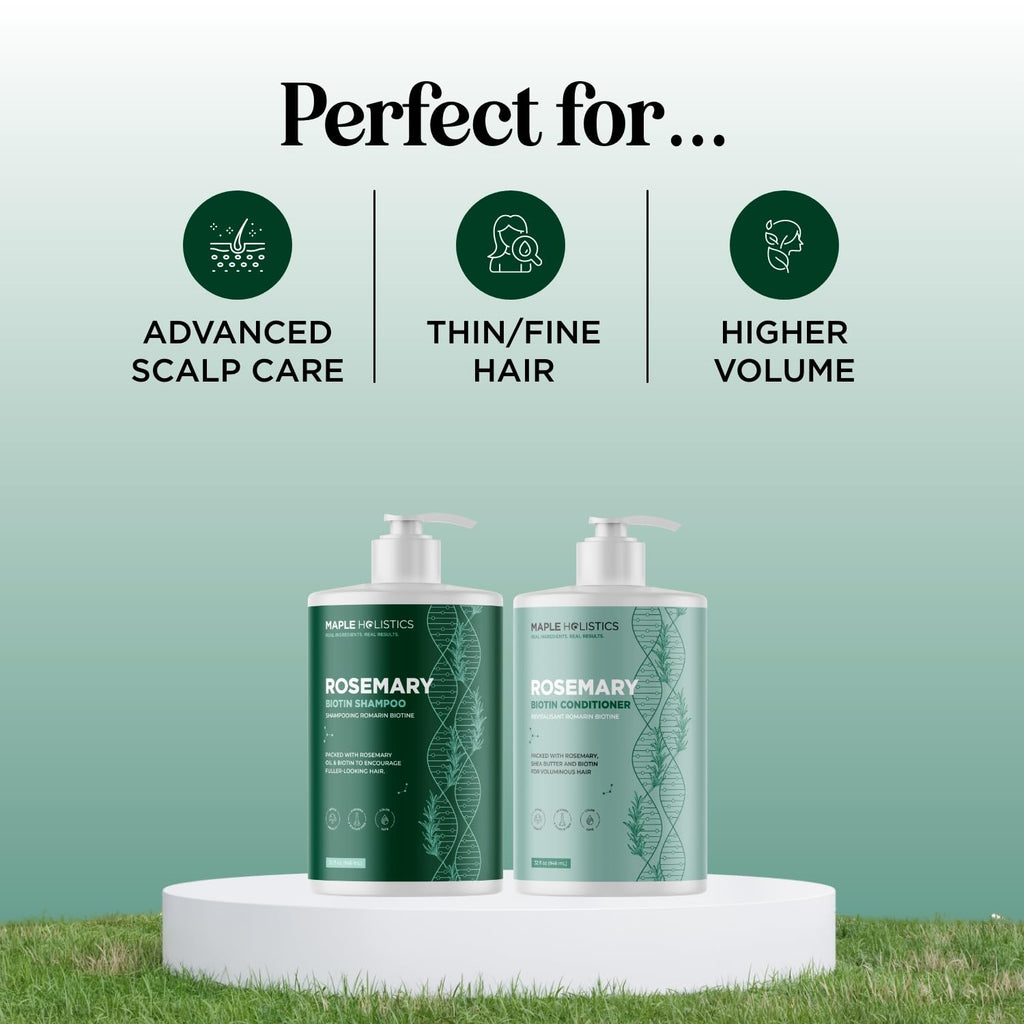 Biotin Rosemary Shampoo and Conditioner Set 32 Fl Oz Each O72137