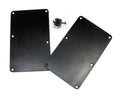 Black Plastic Electric Guitar Cover Plates with Screws U66071
