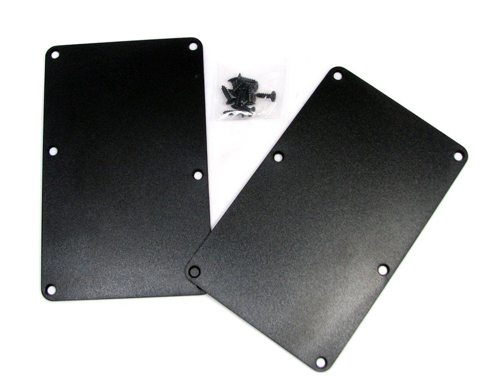 Black Plastic Electric Guitar Cover Plates with Screws U66071