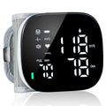 Wrist Blood Pressure Monitor Rechargeable Digital Voice Broadcast LED Backlit 199 Memory Storage for 2 Users with Carrying Case O4318