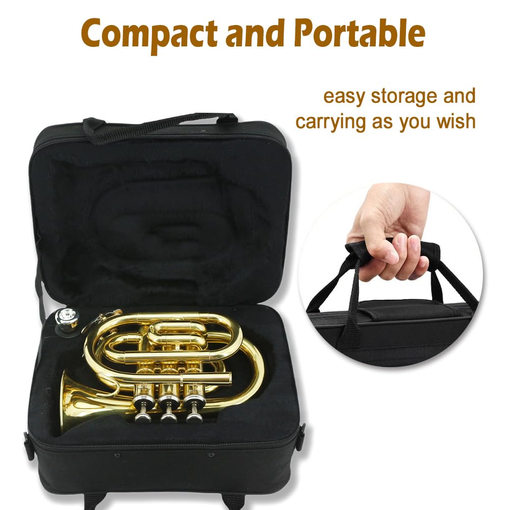 Bb Flat Pocket Trumpet with 7C Mouthpiece S438277