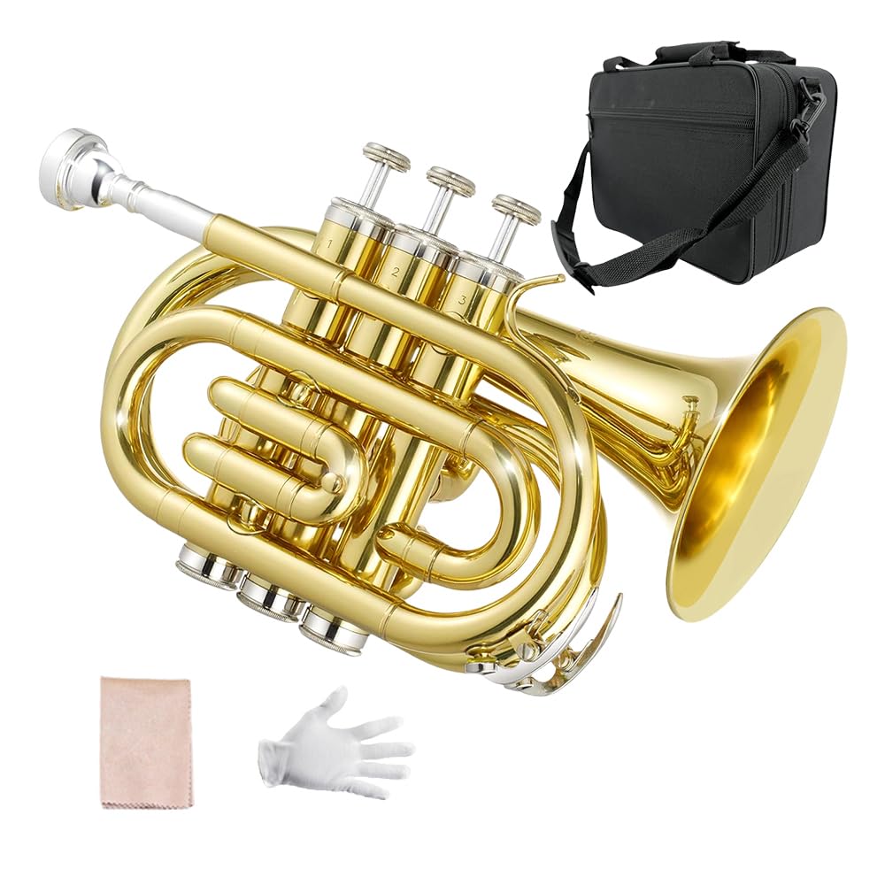 Bb Flat Pocket Trumpet with 7C Mouthpiece S438277