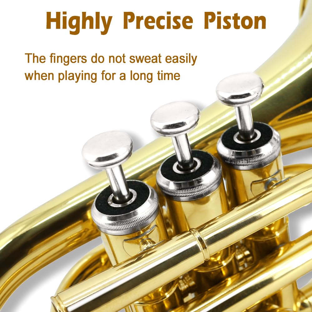 Bb Flat Pocket Trumpet with 7C Mouthpiece S438277