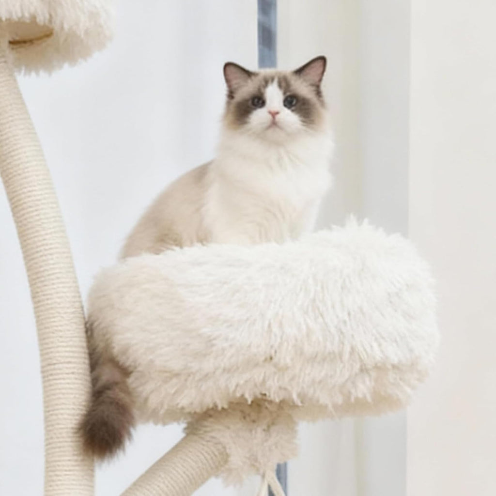 70" Multi-Level Cat Tree Tower with Plush Perches and Sisal Scratching Posts M4968