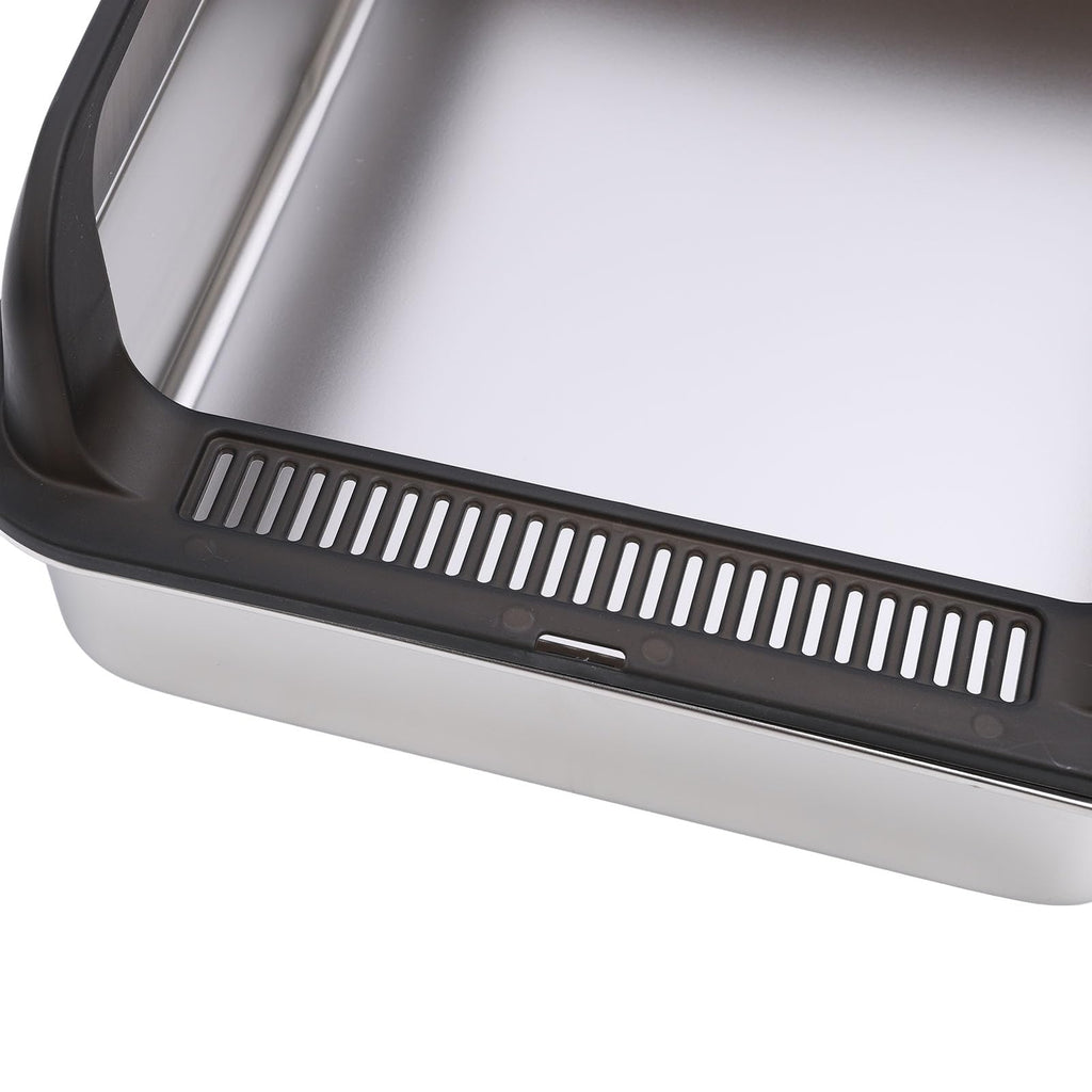 Stainless Steel Litter Box with Lid V50110