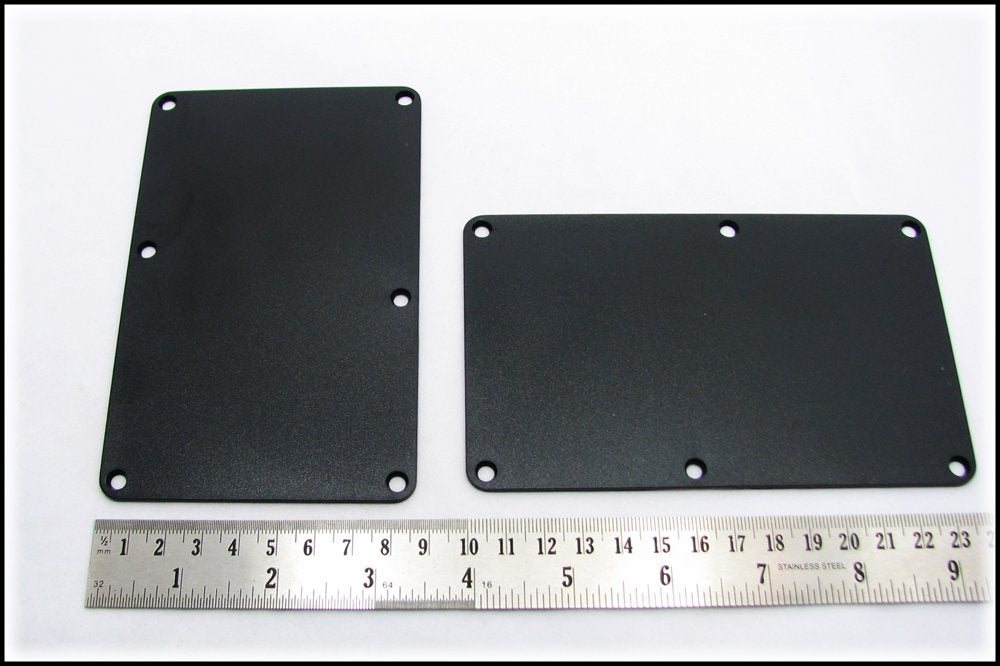 Black Plastic Electric Guitar Cover Plates with Screws U66071
