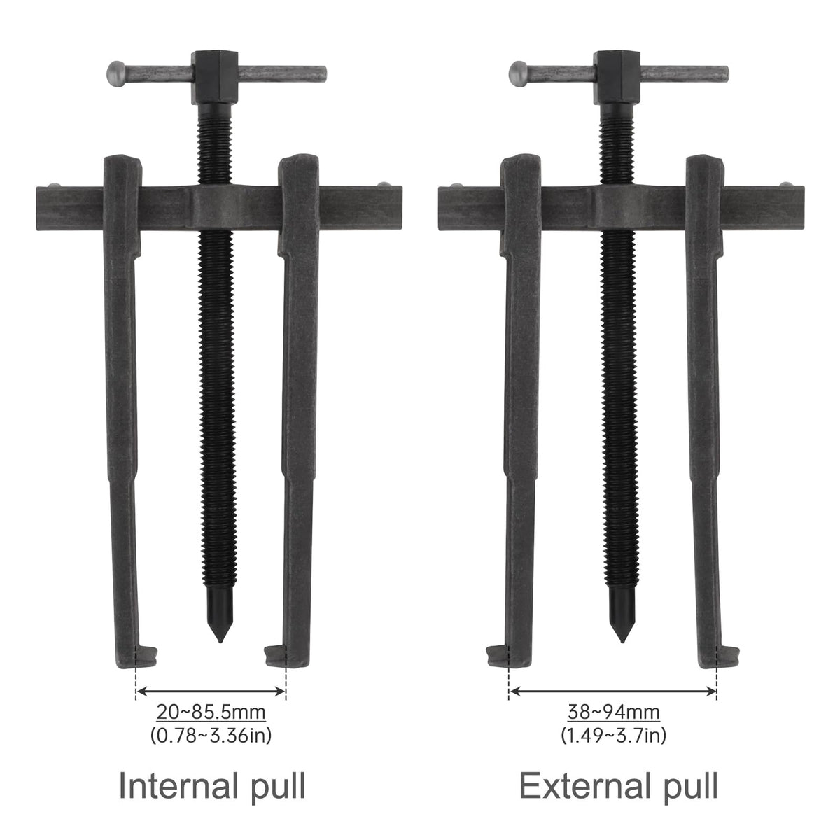 Adjustable Two Jaw Carbon Steel Bearing Puller 8 inch K251190