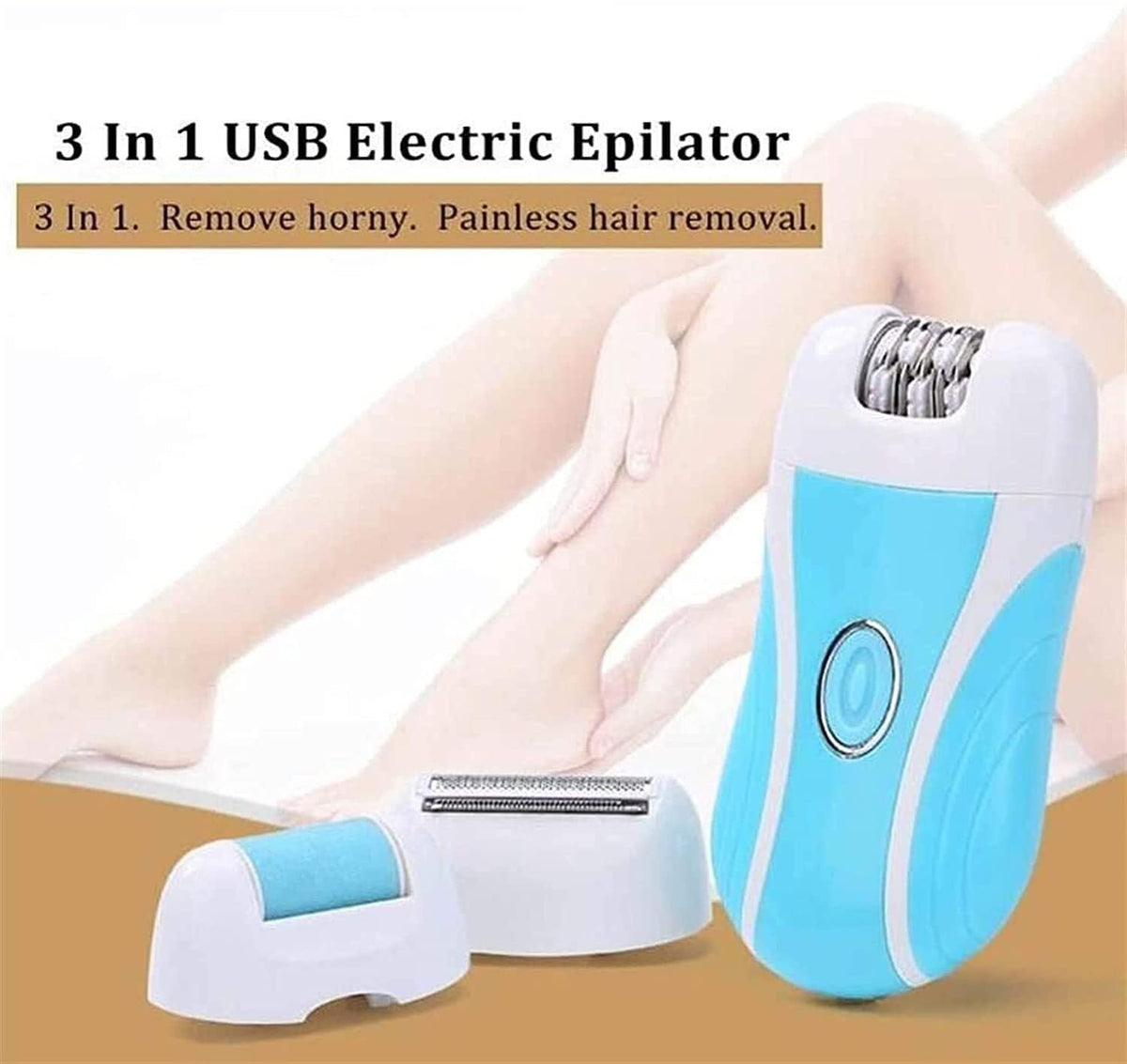 3 in 1 Cordless Electric Hair Removal Epilator M264