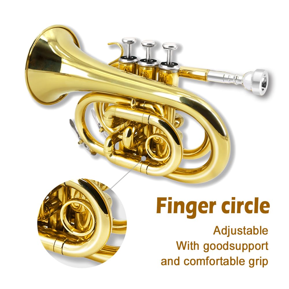 Bb Flat Pocket Trumpet with 7C Mouthpiece S438277