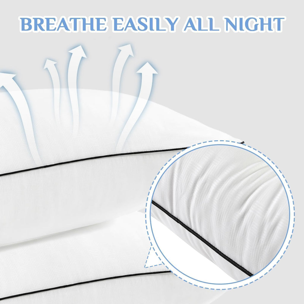 King Size Down Alternative Microfiber Pillows Set of 2 J17295
