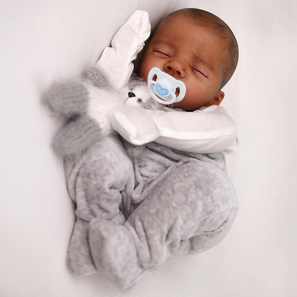 Realistic Reborn Baby Dolls Black 18" African American Boy C4119