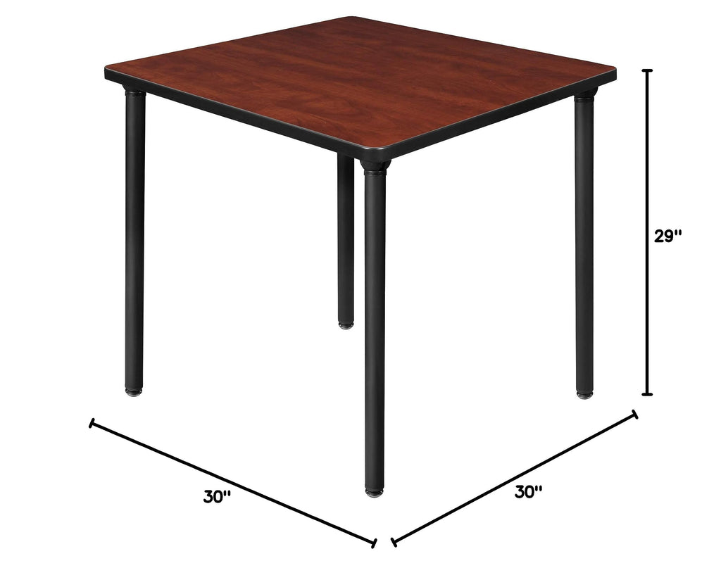Small Square Breakroom Table with Black Folding Legs X986289