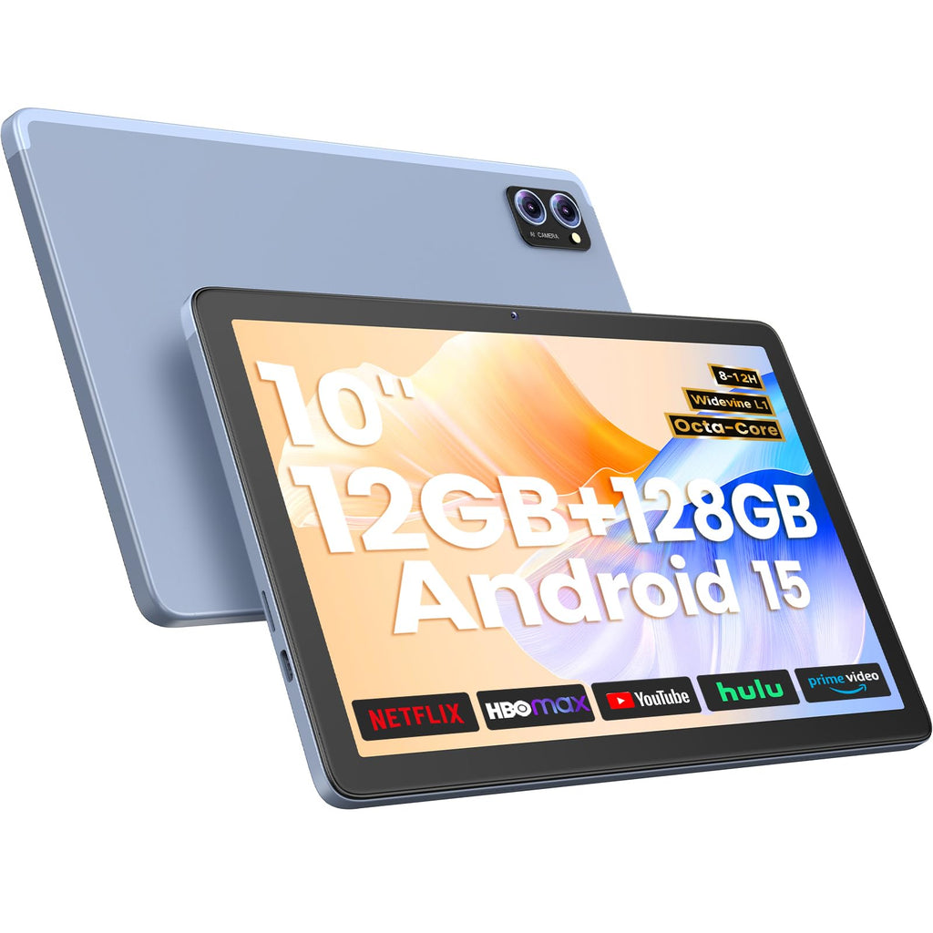 Android 15 Tablet 10 Inch, 12GB+128GB, Octa-Core, 2TB Expandable A400269