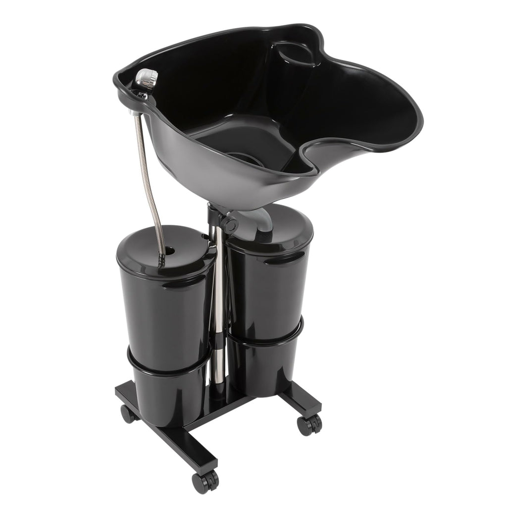 Portable Shampoo Bowl with Electric Pump Adjustable Height 2.64Gal E8577