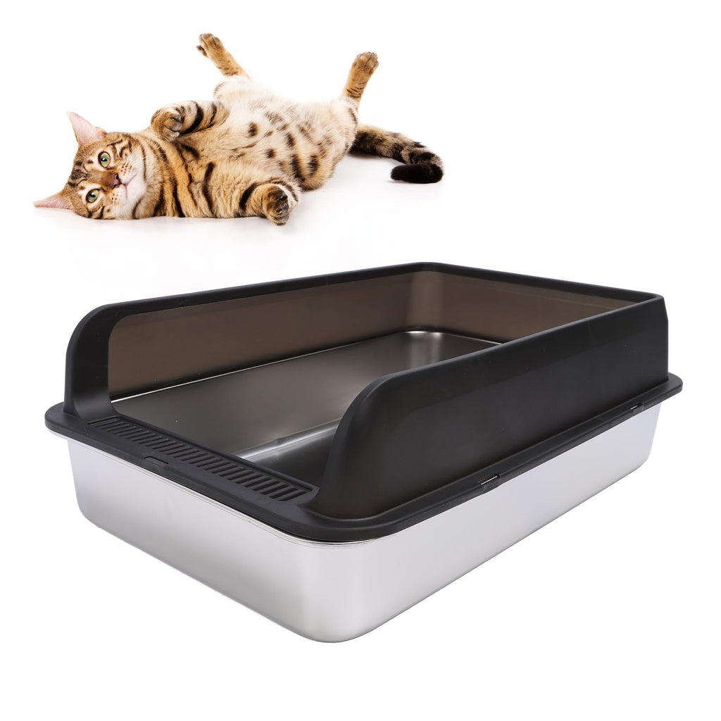Stainless Steel Litter Box with Lid V50110