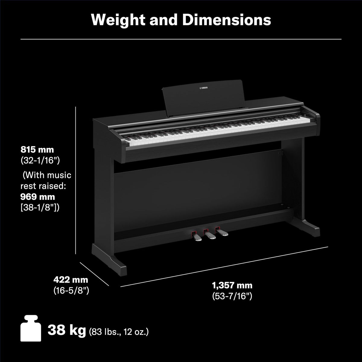 88-Key Weighted Digital Piano Keyboard with Bench B811740