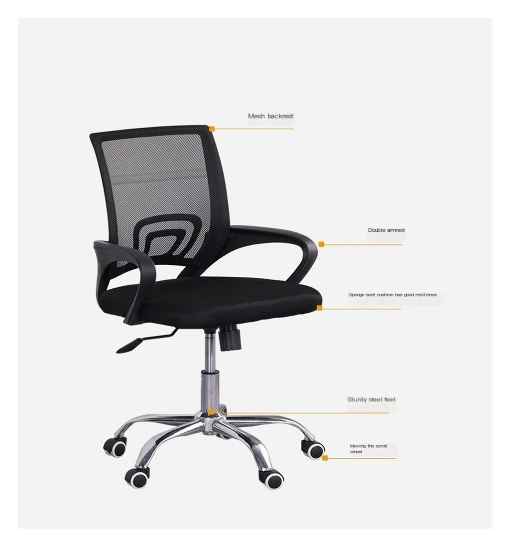 Black Orange Mesh Ergonomic Swivel Office Chair Z860