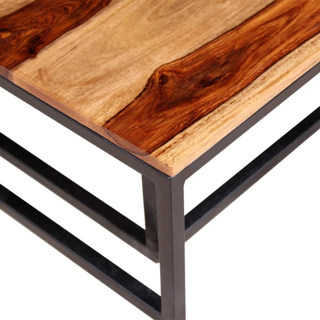 Two Piece Nesting Solid Sheesham Wood Coffee Table Set R9067