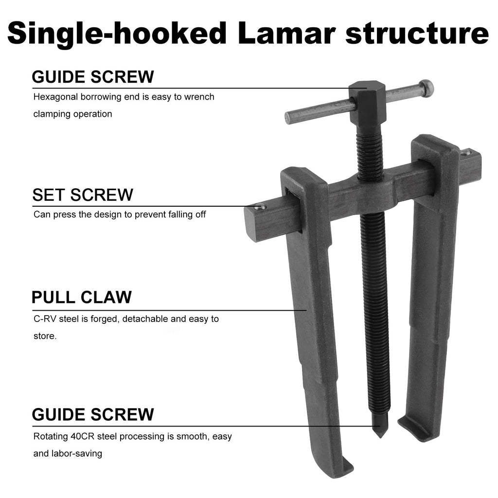 Adjustable Two Jaw Carbon Steel Bearing Puller 8 inch K251190
