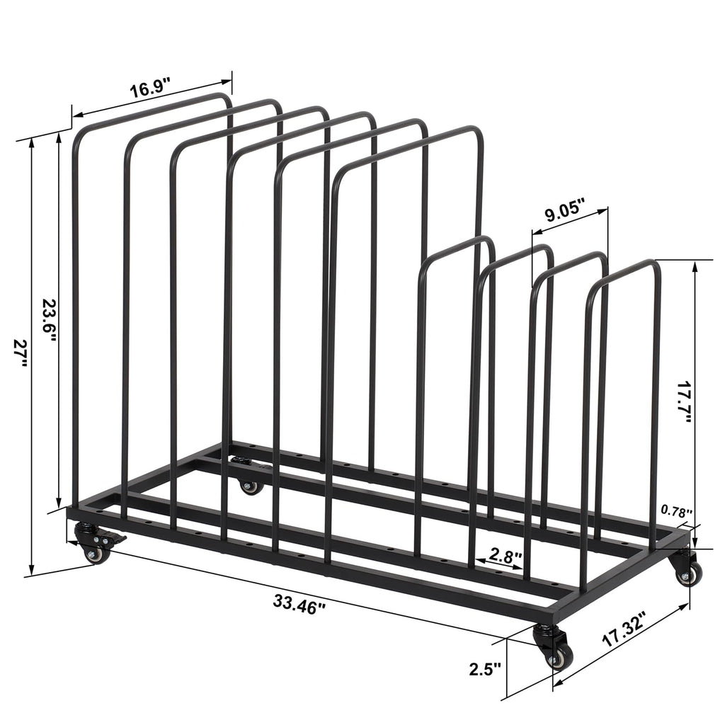 Art Canvas Storage Rack with Wheels I638993