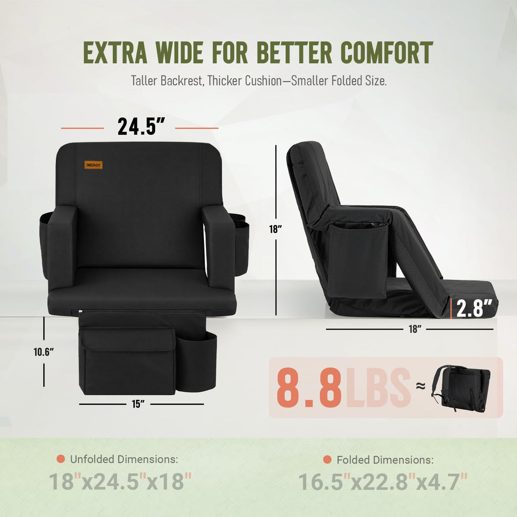 Stadium Seat with Back Support and Armrests J470187