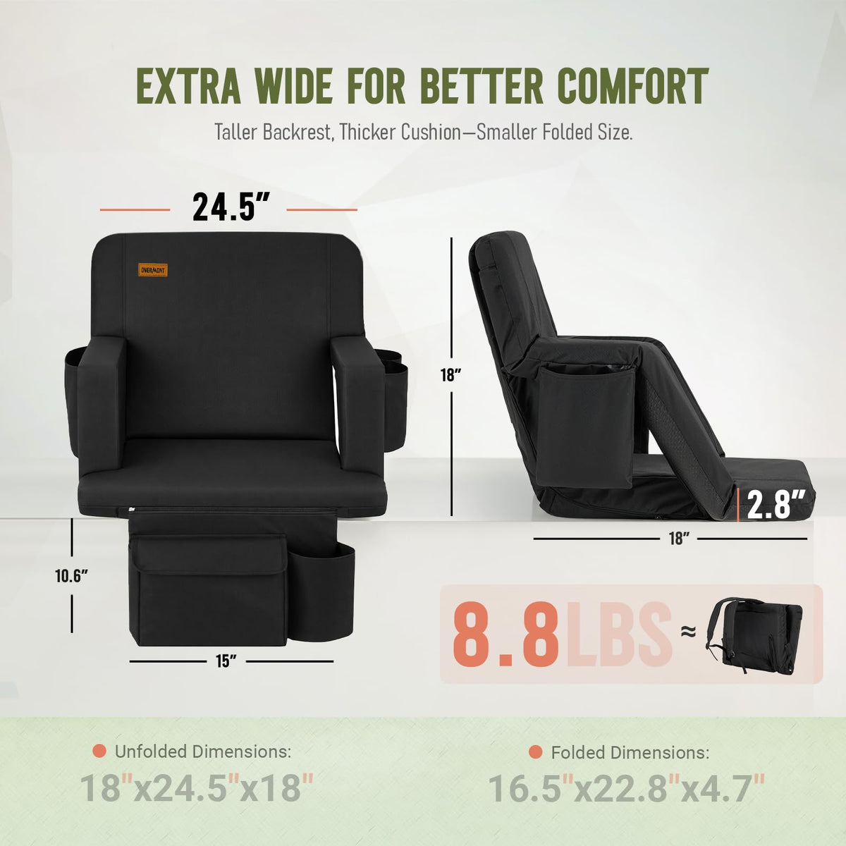 Stadium Seat with Back Support and Armrests J470187