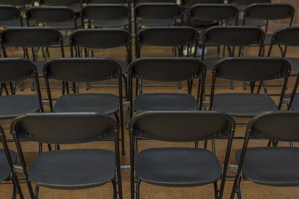 Brown 10pk Stackable Folding Chairs Y672