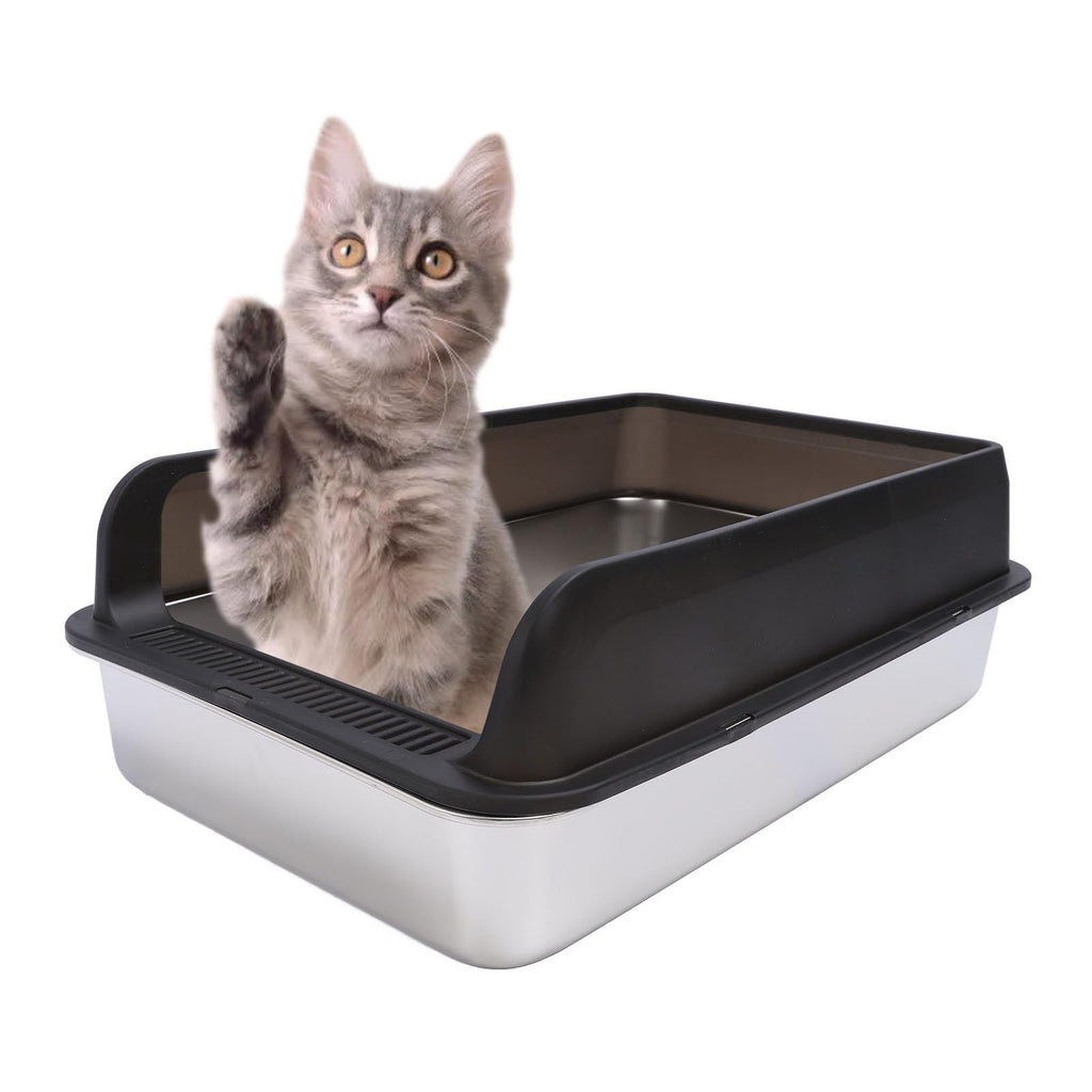 Stainless Steel Litter Box with Lid V50110