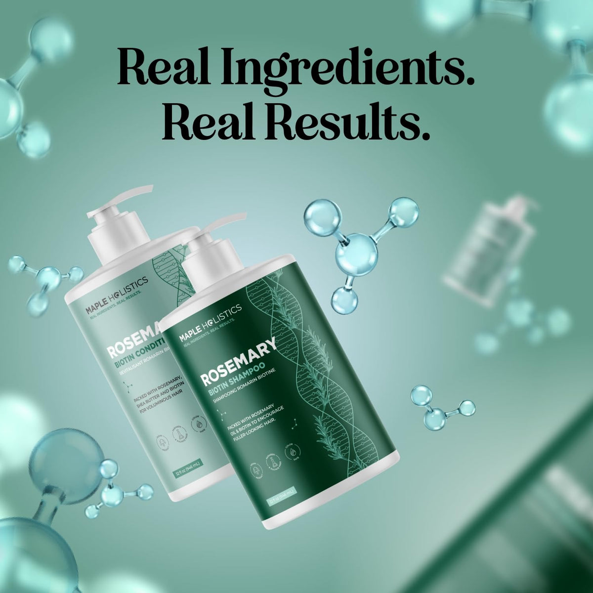 Biotin Rosemary Shampoo and Conditioner Set 32 Fl Oz Each O72137