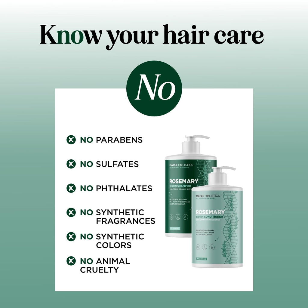 Biotin Rosemary Shampoo and Conditioner Set 32 Fl Oz Each O72137
