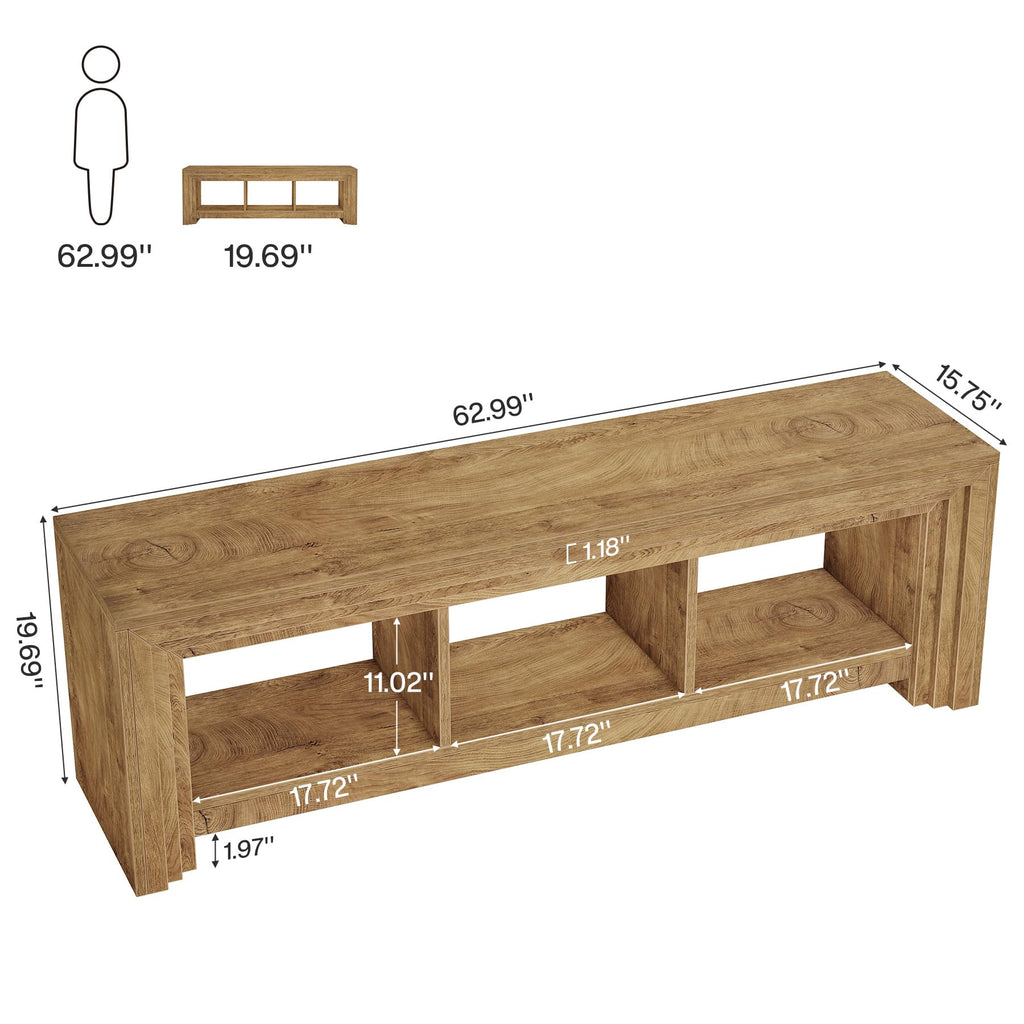 63" Wood TV Stand F3447