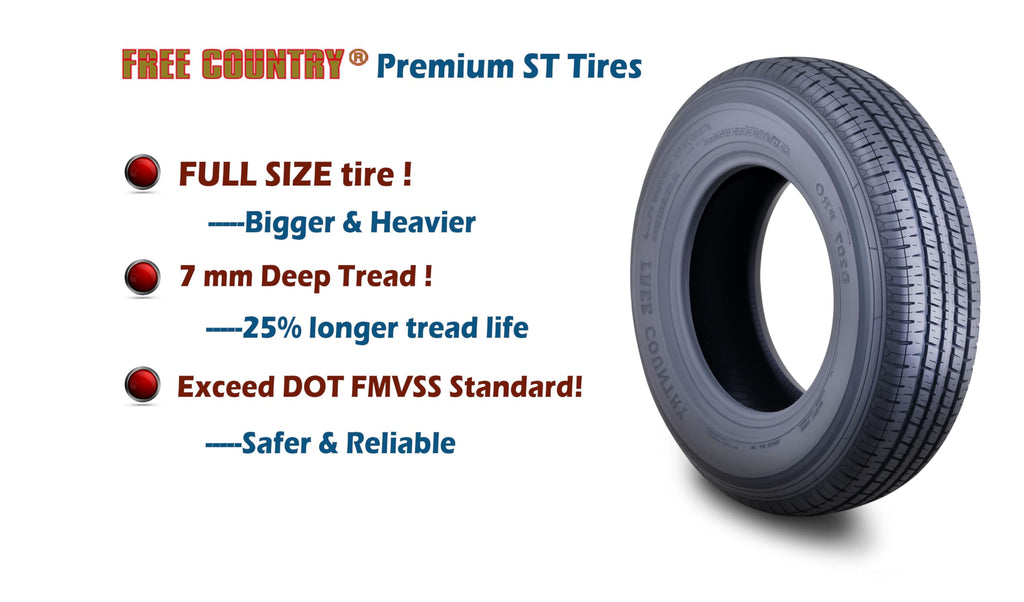 ST205/75R15 Trailer Tires Set of 4 O8383