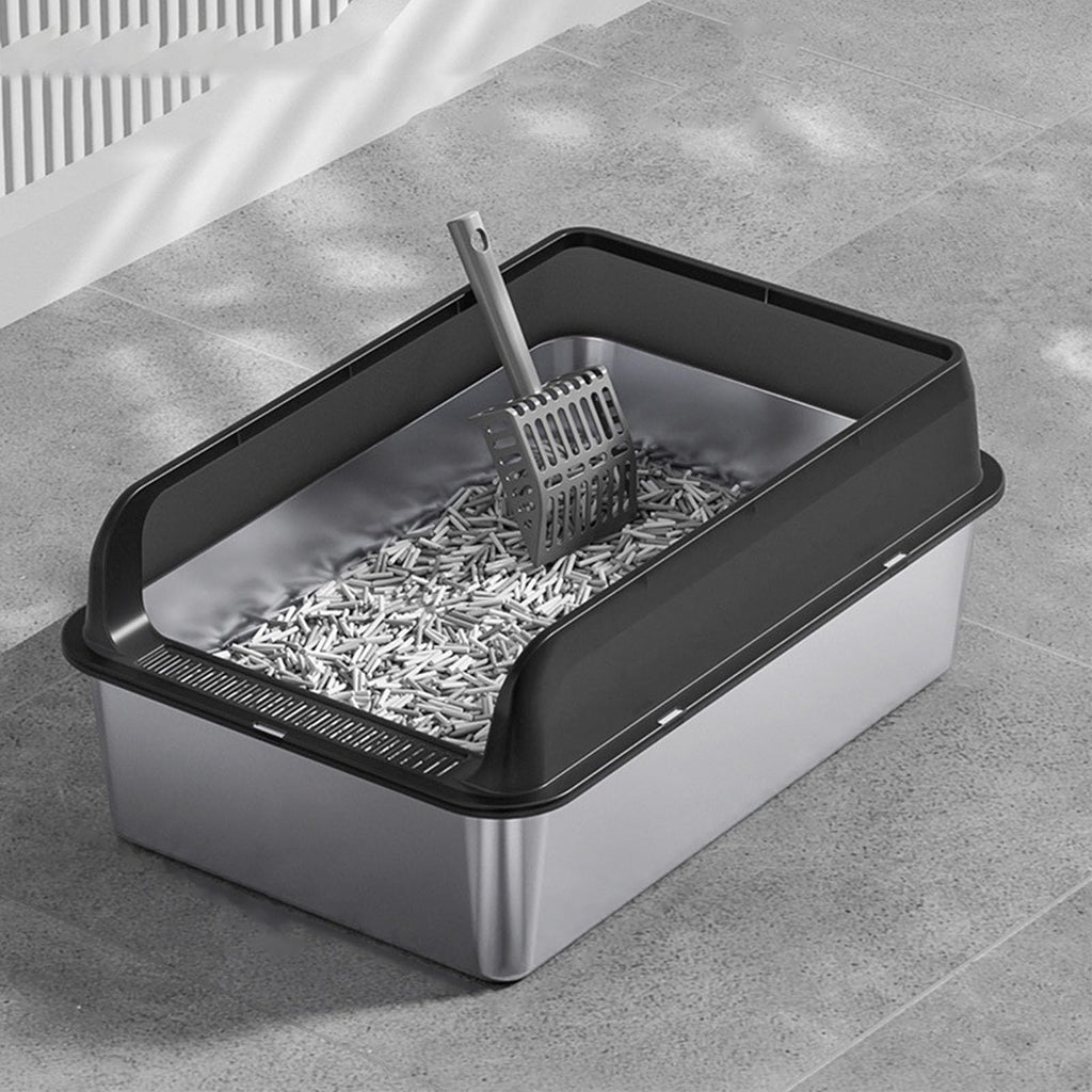 Stainless Steel Litter Box with Lid V50110