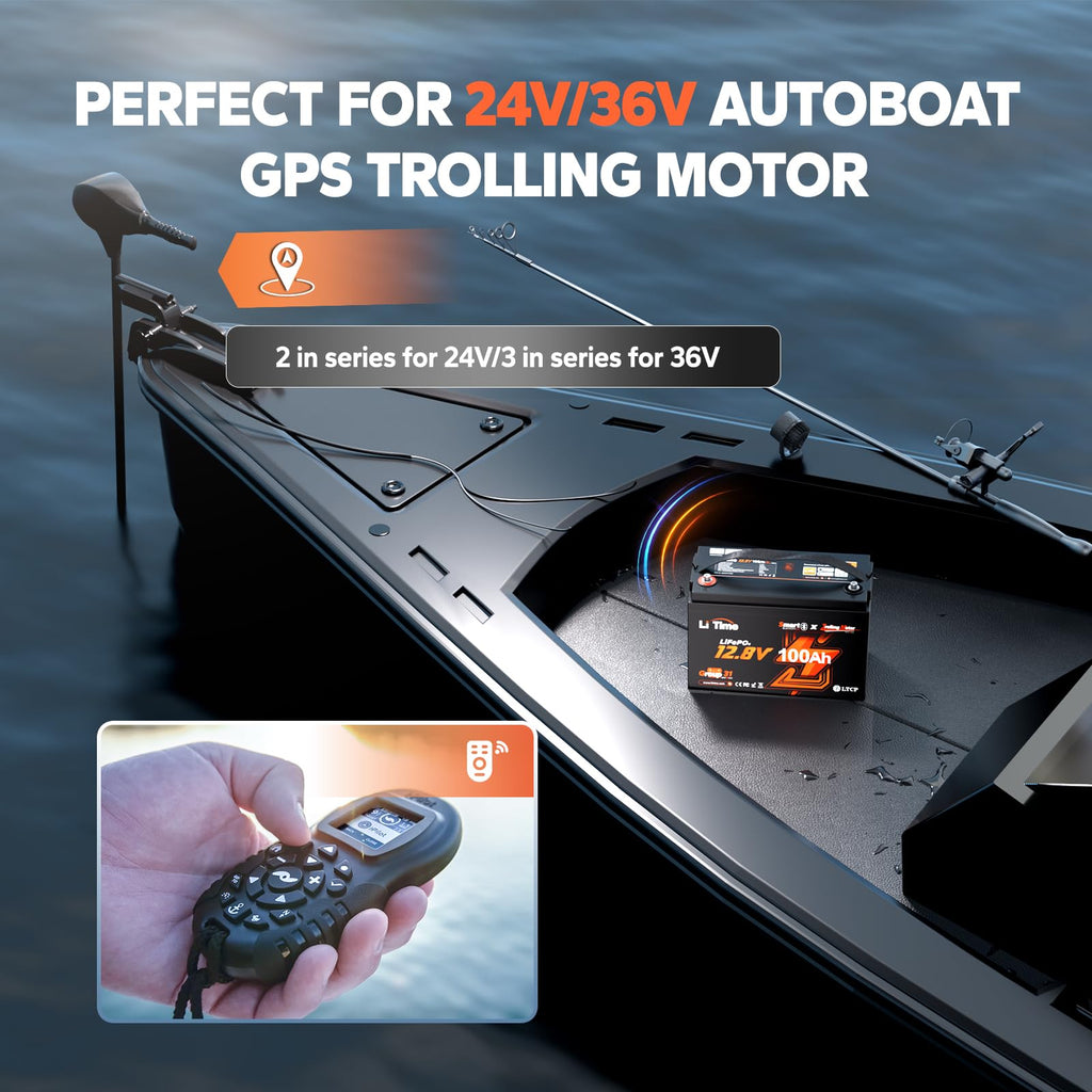 12V 100Ah LiFePO4 Trolling Motor Battery V579069