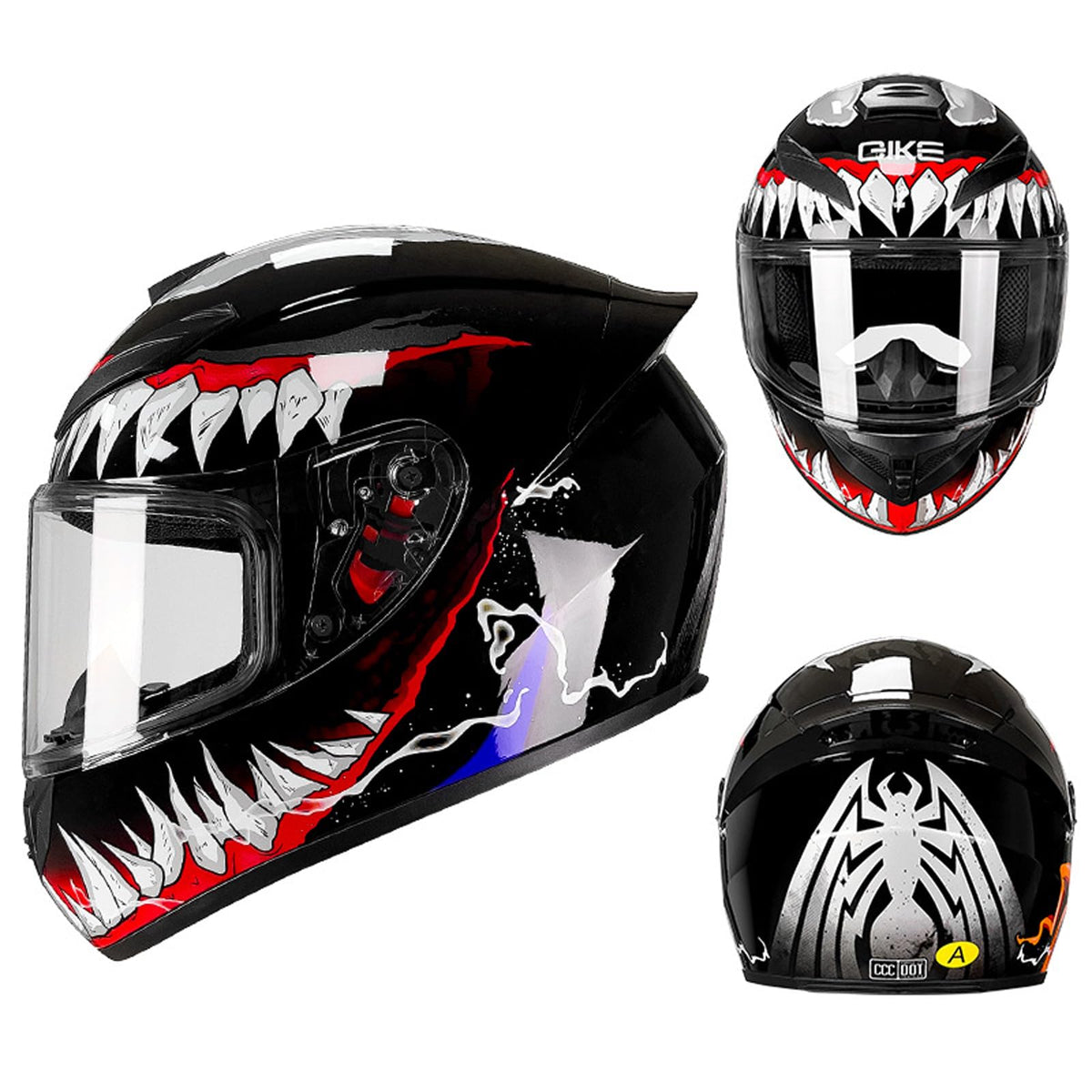 Full Face Motorcycle Helmet with Internal Tinted Visor C9951