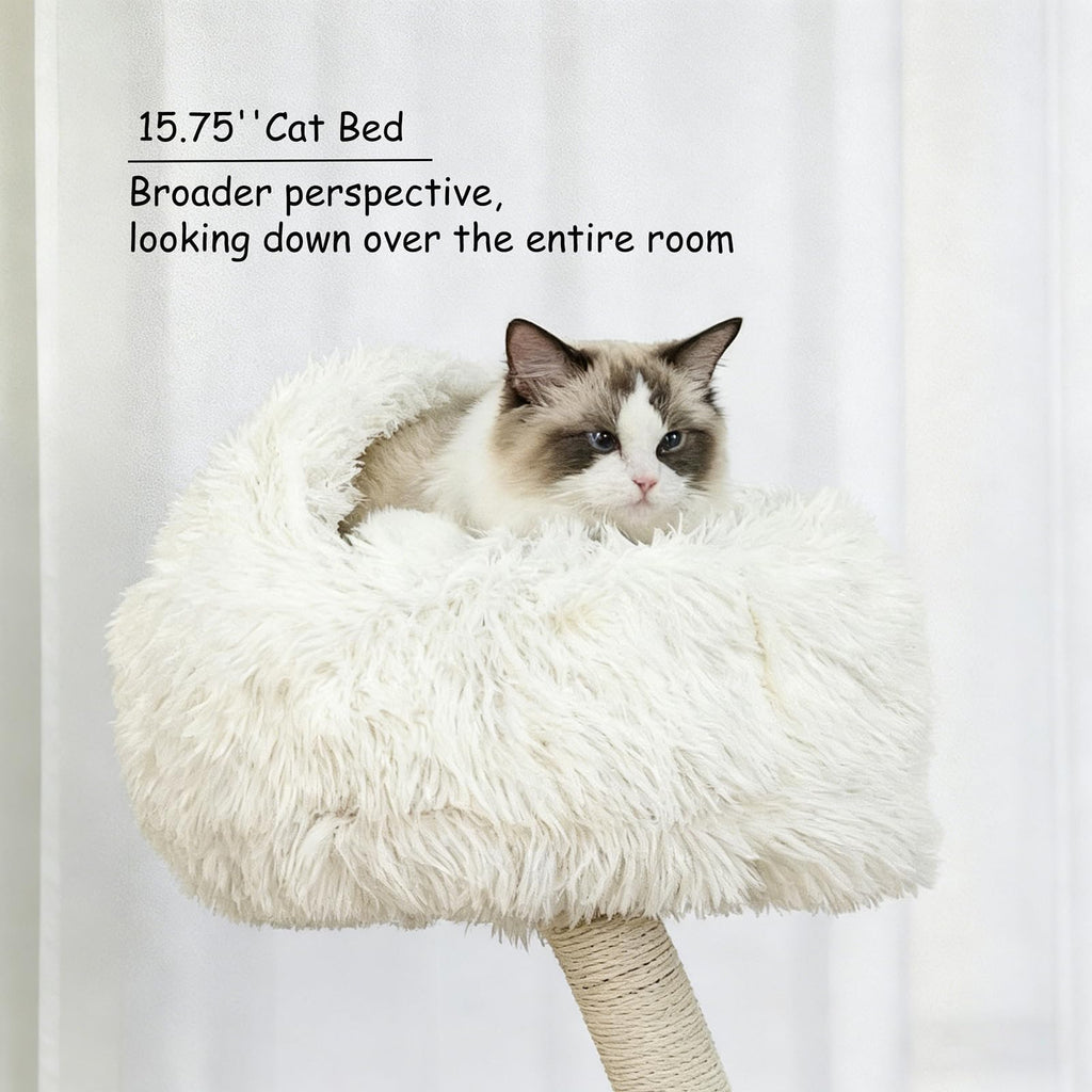 70" Multi-Level Cat Tree Tower with Plush Perches and Sisal Scratching Posts M4968