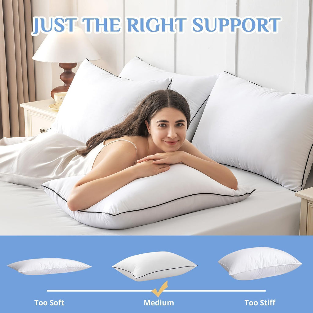 King Size Down Alternative Microfiber Pillows Set of 2 J17295