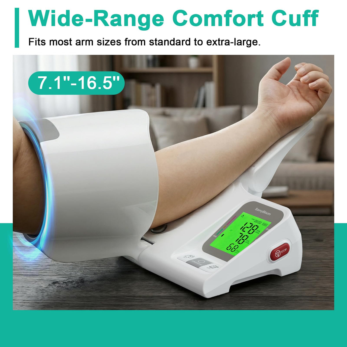 Upper Arm Blood Pressure Monitor XL Cuff L28228