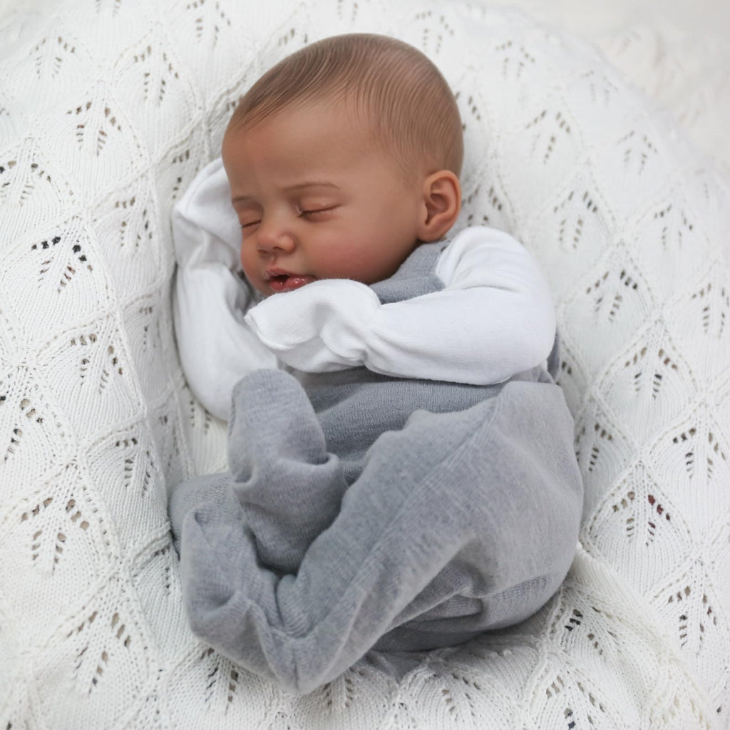 Realistic Reborn Baby Dolls Black 18" African American Boy C4119