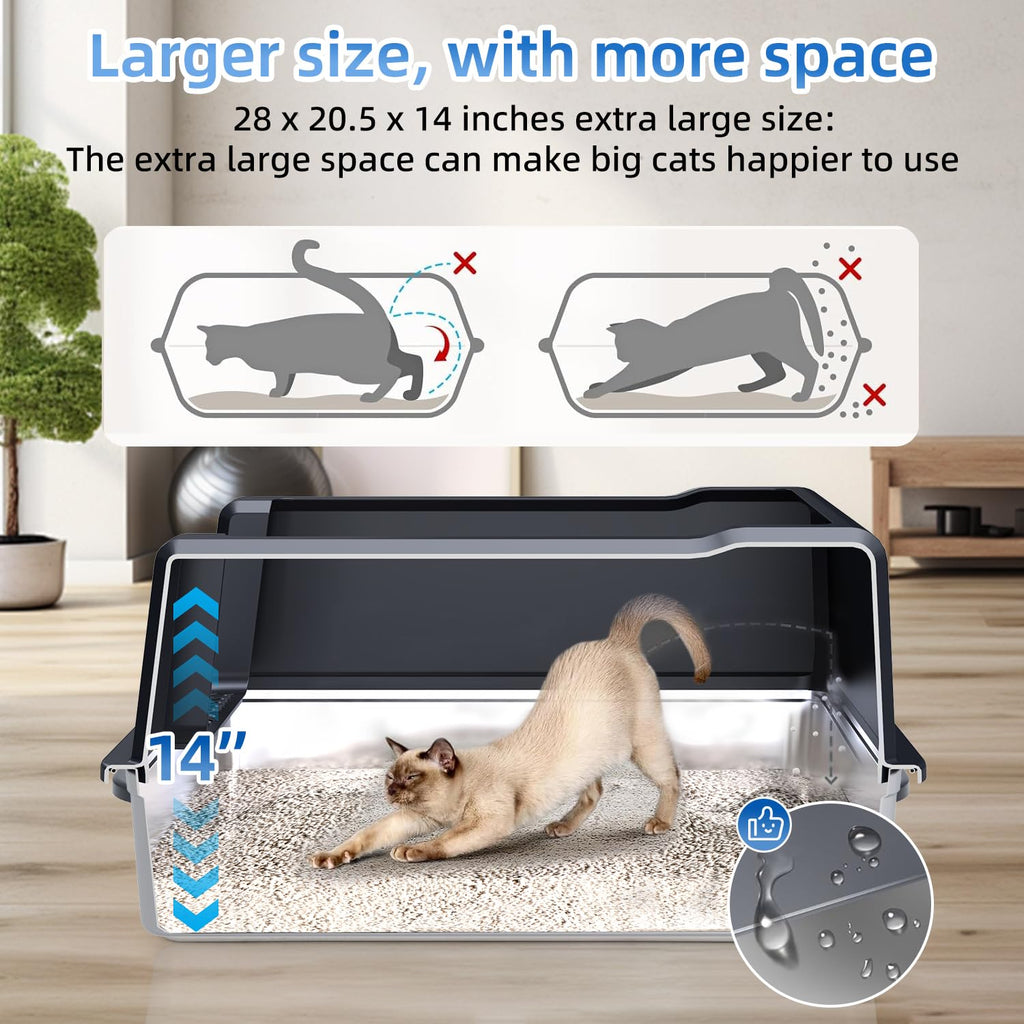 XXXL Stainless Steel Litter Box G2226