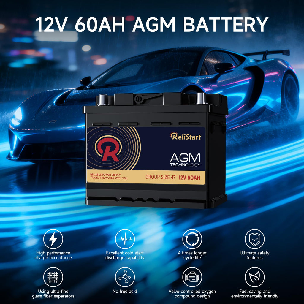12V 60Ah Group 47 Automotive Battery D571