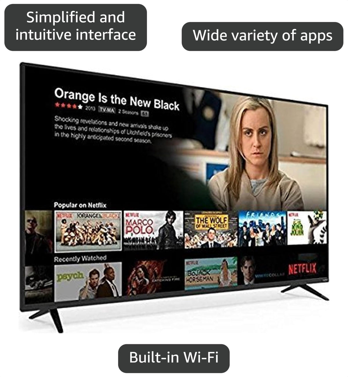 40" 1080p Full-Array LED Smart TV H3897